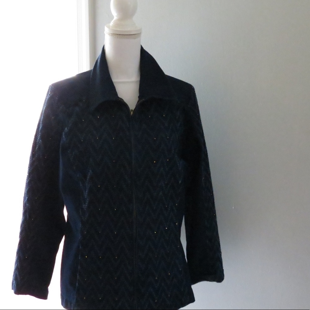 Alfred Dunner Denim Jacket Womens Size 12 Like new